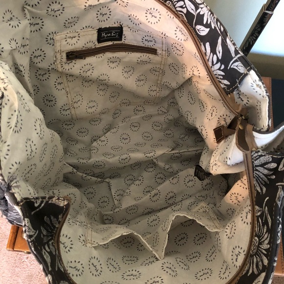 Anemone weekender Tote Bag Upcycled Canvas C-2623 - Picture 5 of 7